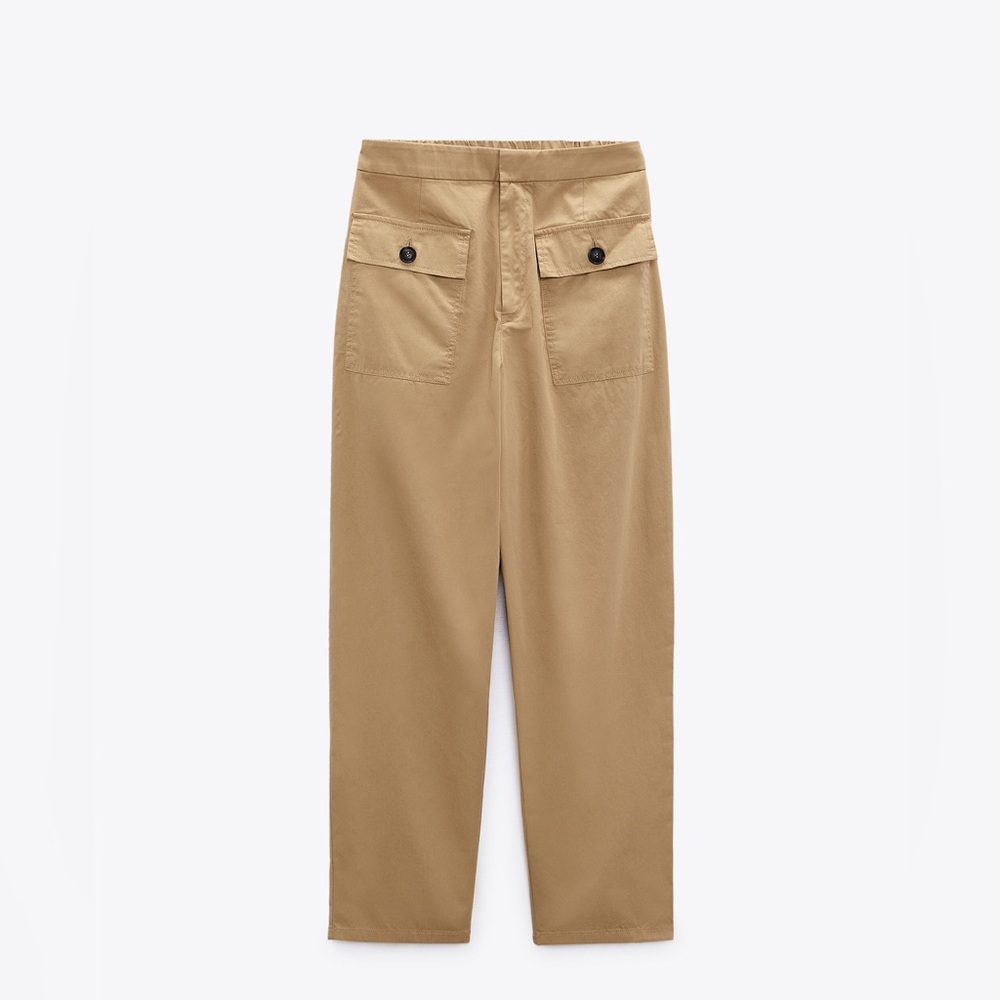 Zara patch pocket pants